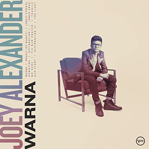 Album cover for "Warna" by Alexander Joey, featuring a portrait of the artist.