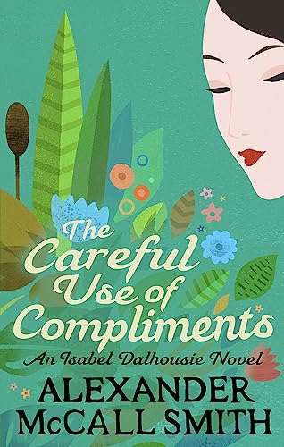 Book cover with illustrated woman’s face and stylized green foliage.