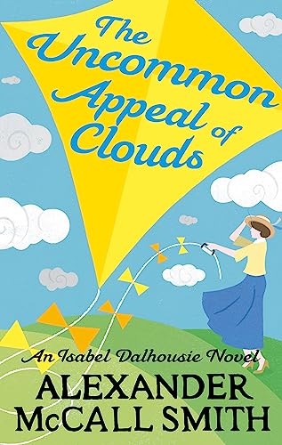 Book cover: yellow kite, woman with kite, clouds, and green field.