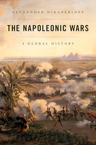 Book cover: “The Napoleonic Wars” with a battle scene and pyramids.