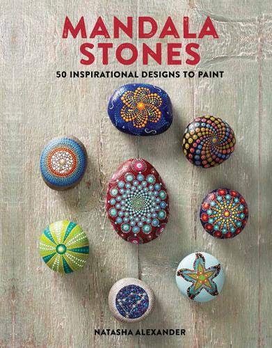 Book cover featuring several smooth stones painted with colorful, intricate mandala dot patterns.