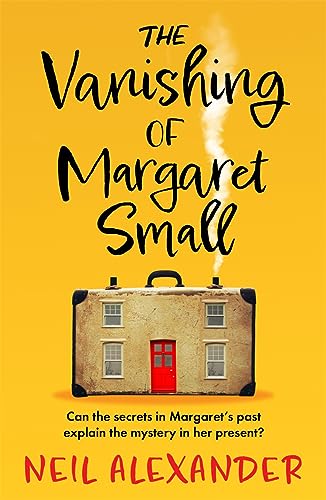 Book cover with a yellow background featuring a suitcase shaped like a house.