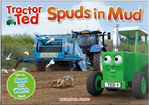 Book cover: Tractor Ted with a tractor, dog, and birds in a field.
