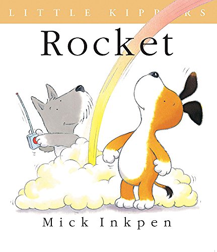 Book cover: two cartoon dogs among clouds, holding a remote control.