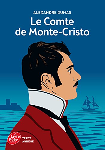 Book cover: portrait of a man in red, seascape background.
