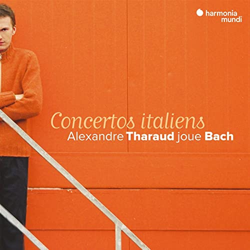 CD cover featuring Alexandre Tharaud against an orange textured wall.