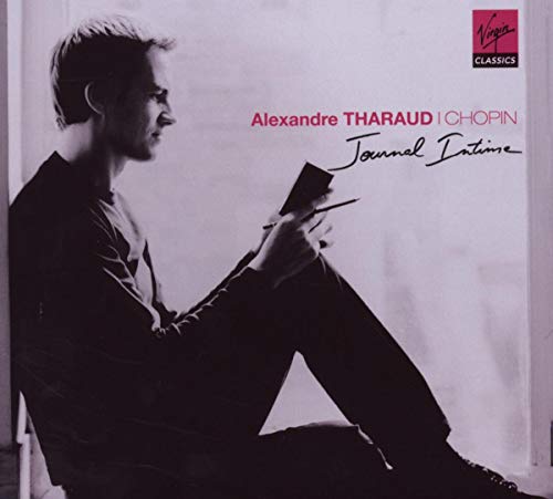 CD cover featuring Alexandre Tharaud in profile, holding sheet music.