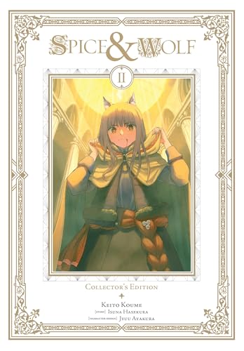 Spice and Wolf manga volume 2 cover featuring Holo in a golden frame.