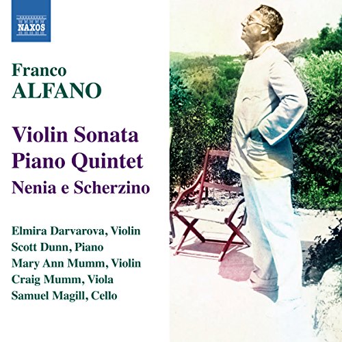 CD cover featuring Franco Alfano, text titles, and a list of contributing musicians.