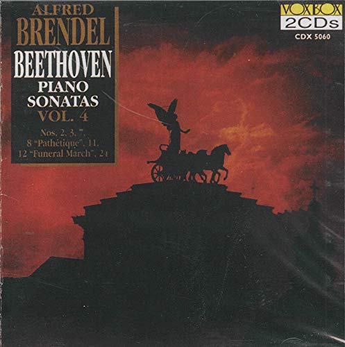 CD cover: Alfred Brendel performing Beethoven piano sonatas, Vol. 4.