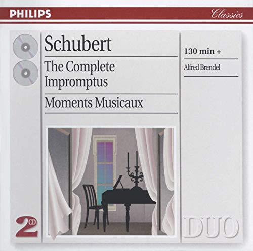 CD cover for Alfred Brendel's Schubert recording with a room scene.