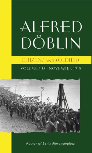 Book cover: “Citizens and Soldiers” by Alfred Döblin, with soldiers marching.