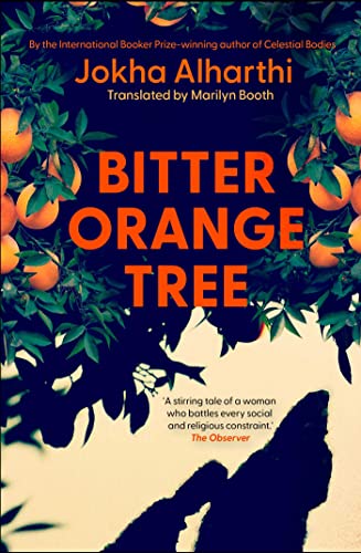 Book cover for “Bitter Orange Tree” with oranges and dark silhouette.