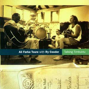 CD cover featuring Ali Farka Touré and Ry Cooder playing music.