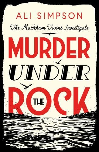 Book cover: "Murder Under The Rock" with red text and bird silhouettes.