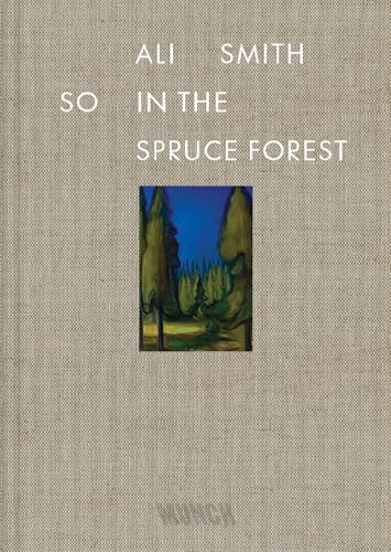 Book cover with beige linen texture, white text, and a small painting of trees.