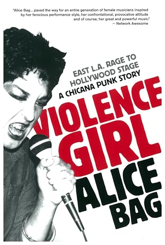 Book cover featuring a black and white photo of Alice Bag singing into microphone.