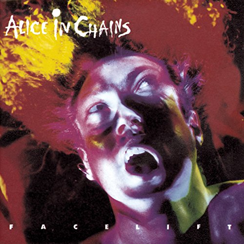 Album cover featuring a distorted, color-saturated close-up of a person's face screaming.