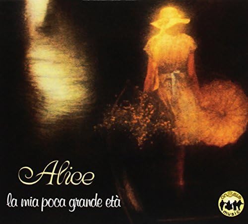 CD cover: Alice, a figure in a dress with blurred, golden lighting.