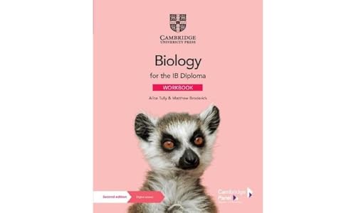Biology workbook cover with a lemur, Cambridge University Press logo.