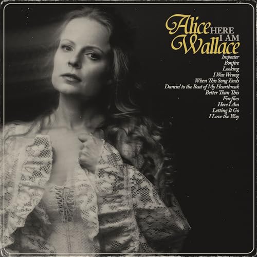 CD cover: Alice Wallace portrait in sepia tones, tracklist visible.