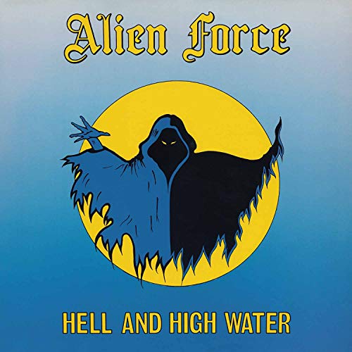CD cover: hooded figure against a yellow circle, “Alien Force” text.