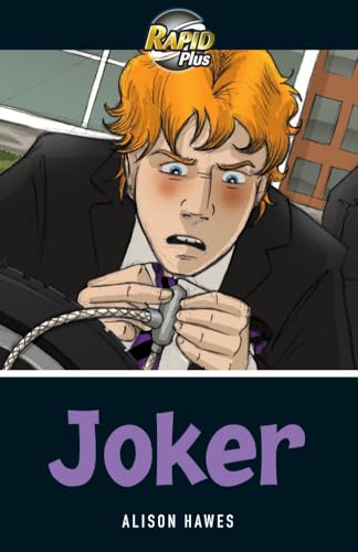 Book cover: anxious boy in school uniform, titled "Joker" by Alison Hawes.