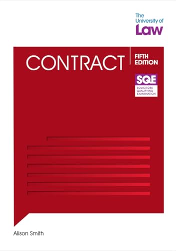 Red book cover with white text: "CONTRACT" and "SQE" logo.