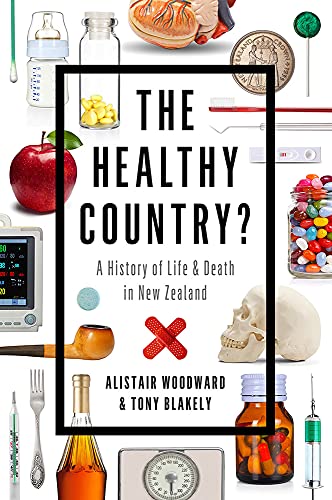 Book cover: “The Healthy Country” with medical imagery and text.
