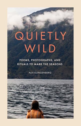 Book cover showing a person looking at a mountain lake under a cloudy sky.