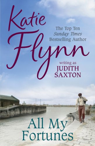 Book cover: "All My Fortunes" by Katie Flynn, featuring a coastal scene.