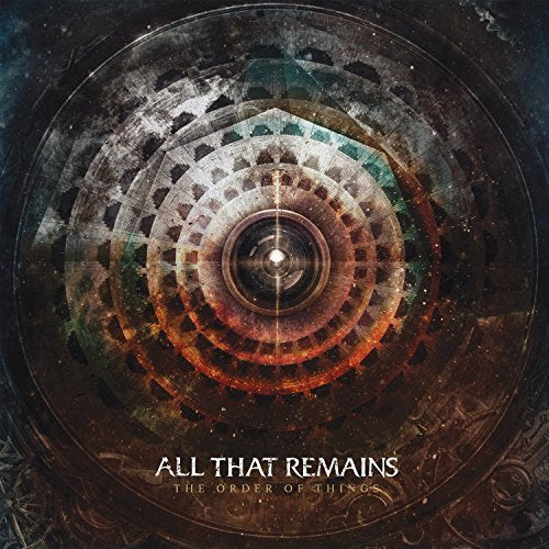 CD cover for All That Remains’ “The Order Of Things,” abstract spiral design.