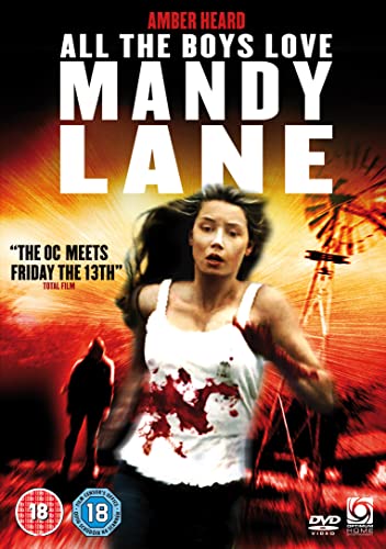 DVD cover for horror film "All The Boys Love Mandy Lane," a woman running.