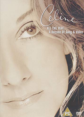 DVD cover featuring a close-up portrait of Celine Dion.