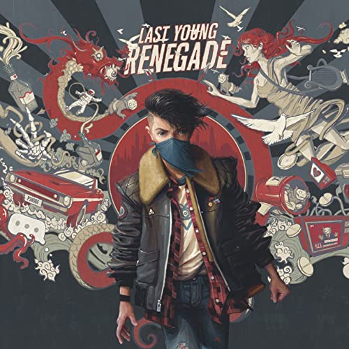 Album cover for All Time Low’s “Last Young Renegade” with illustrated artwork.