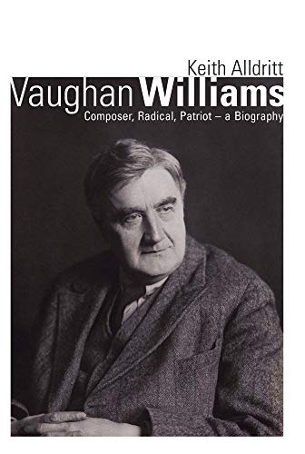 Book cover featuring a black-and-white portrait of composer Ralph Vaughan Williams.