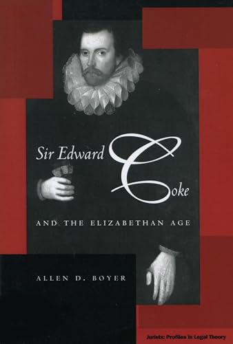 Book cover: portrait of Sir Edward Coke in Elizabethan ruff and attire.