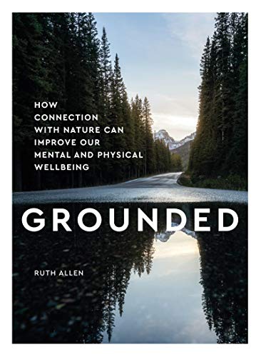 Book cover with forest road reflection, titled "Grounded" by Ruth Allen.