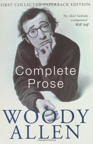 Book cover featuring a portrait of Woody Allen in glasses and sweater.