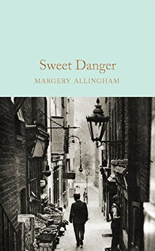 Book cover: "Sweet Danger" with a vintage street scene below the title.