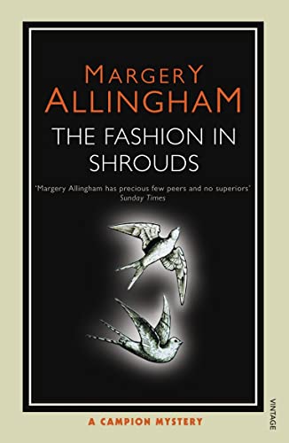 Book cover: “The Fashion in Shrouds” by Margery Allingham, with birds.