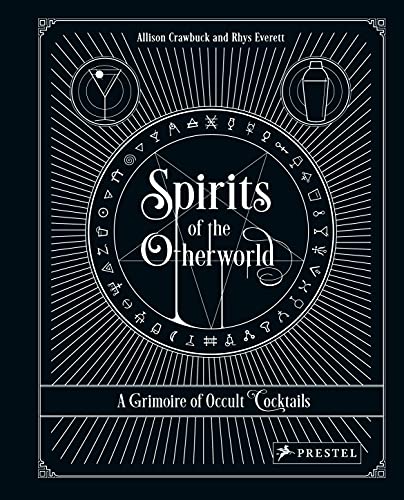 Book cover with ornate white design and title “Spirits of the Otherworld.”