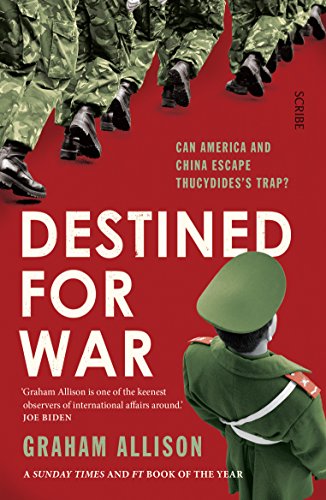 Book cover showing soldiers marching on a red background with a military officer figure.
