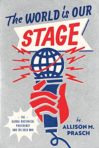 Book cover with a microphone shaped like a globe and radiating lines.