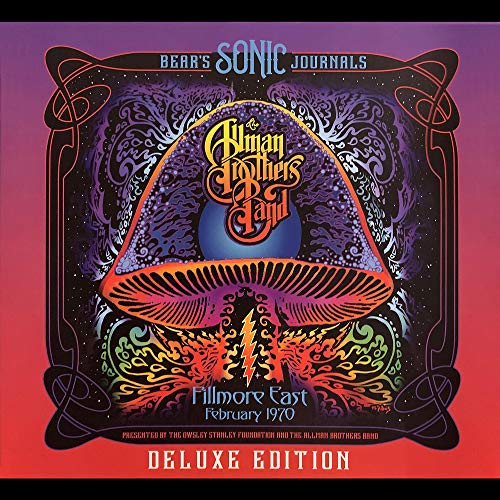 Album cover for The Allman Brothers Band’s “Bear’s Sonic Journals” with psychedelic art.