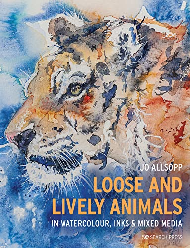 Book cover featuring a watercolour painting of a tiger’s face.