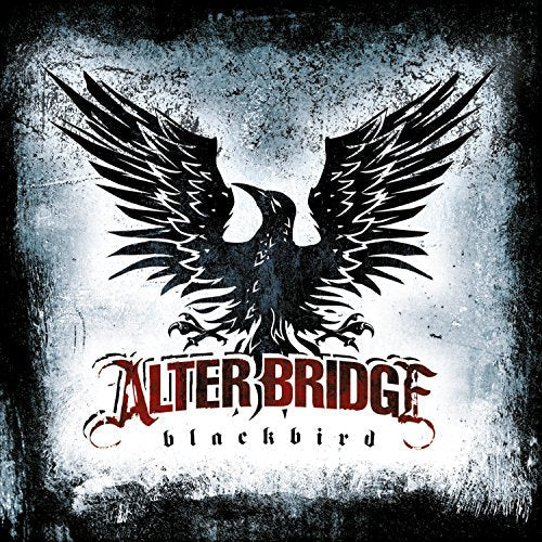 Album cover for Alter Bridgeās āBlackbirdā featuring a black bird with spread wings.