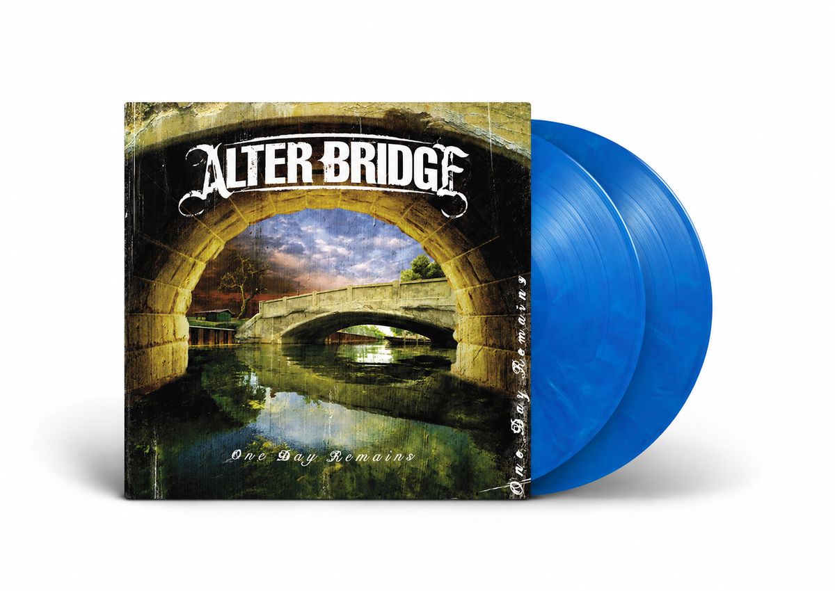 Alter Bridge “One Day Remains” vinyl record with blue marble discs.