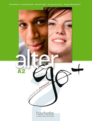 French textbook cover with portraits of two young women, titled “Alter Ego +”.