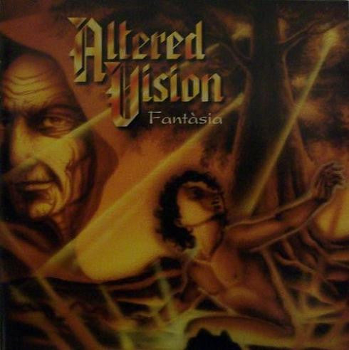 CD cover for Altered Vision’s “Fantasia” featuring painted portraits.